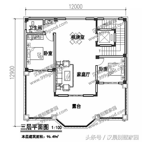 推薦5款開間基本都是12米的農(nóng)村別墅設(shè)計圖，不僅外觀美，而且40萬就能建起！