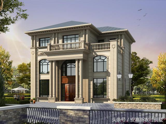 占地120平方米的農村三層別墅設計圖，簡單大氣，這房子你能打幾分？