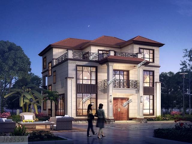 三層新中式別墅設計圖，家家戶戶都能建，布局又實用。