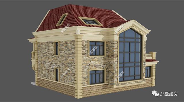 下半年新款三層農村自建房，方便實用，臥室多，農村蓋房就選它！