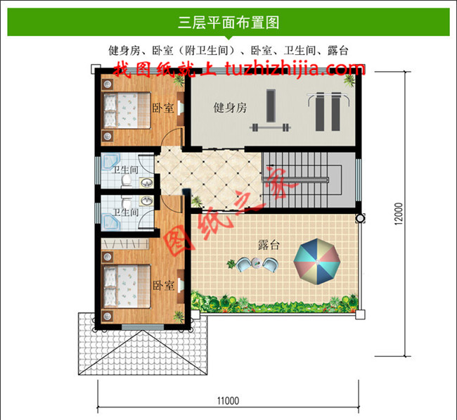 兩層半20多萬復式農村自建房設計圖,經典不過時戶型