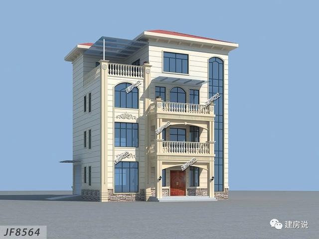 四層歐式別墅設計圖，豪華大氣，特別適合兩兄弟合建，幾萬合建一棟，特劃算