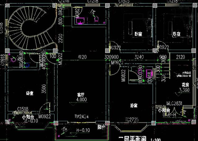 占地160平米左右農村二層自建房，帶有車庫、旋轉樓梯和陽光房，造價30萬以內
