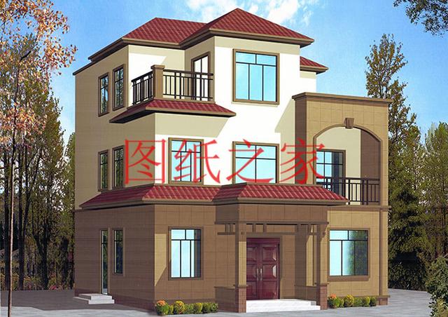 3款占地110平方米多臥室設計的別墅設計圖，人口再多也住的下！