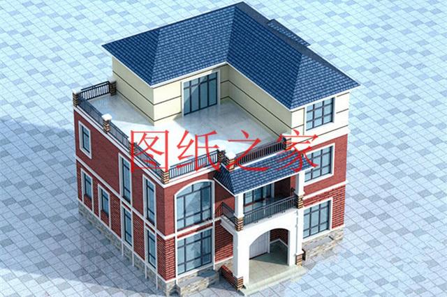 3款占地110平方米多臥室設計的別墅設計圖，人口再多也住的下！