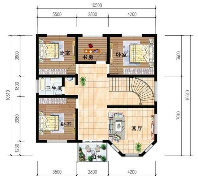 推薦2款開間都是10米的農(nóng)村別墅設(shè)計圖，豪華大氣，一款二層結(jié)構(gòu)，一款三層結(jié)構(gòu)，真的很實用。
