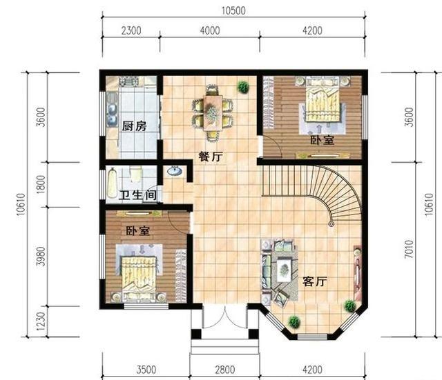推薦2款開間都是10米的農(nóng)村別墅設(shè)計圖，豪華大氣，一款二層結(jié)構(gòu)，一款三層結(jié)構(gòu)，真的很實用。