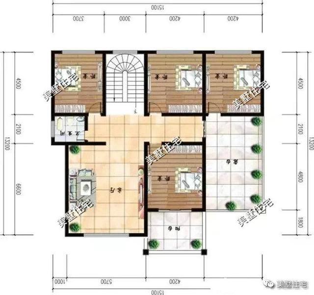 三層農村現代別墅設計圖，精挑細選的3套，外觀精致漂亮，可以滿足親友留宿的需要。