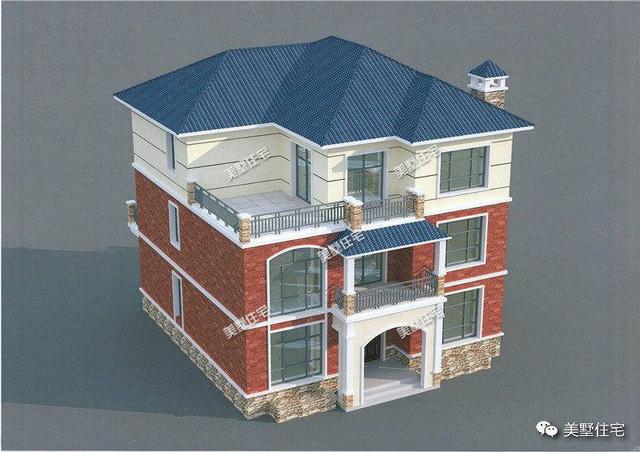 三層農村現代別墅設計圖，精挑細選的3套，外觀精致漂亮，可以滿足親友留宿的需要。