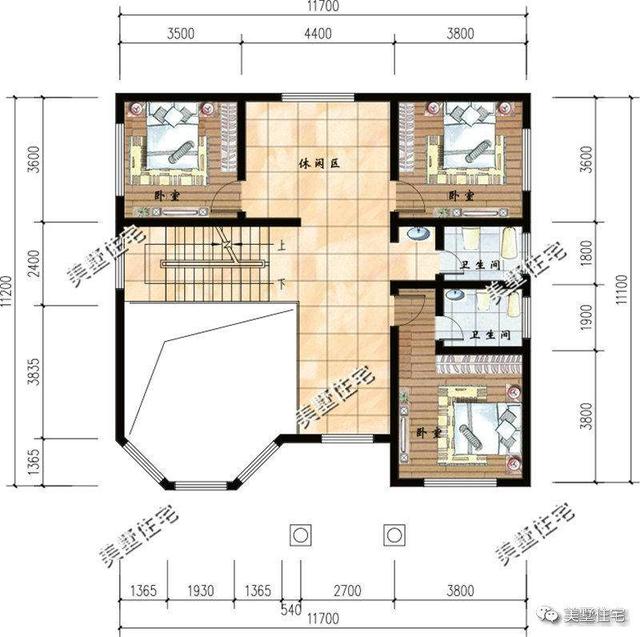 三層農村現代別墅設計圖，精挑細選的3套，外觀精致漂亮，可以滿足親友留宿的需要。