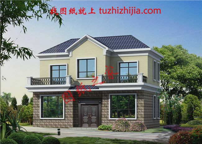 新農(nóng)村二層樓房圖片造價(jià)12萬(wàn)，挑一套回家建房吧！