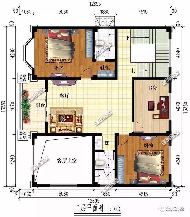 獨(dú)特別墅設(shè)計(jì)圖，廚房餐廳單獨(dú)建，讓您遠(yuǎn)離油煙