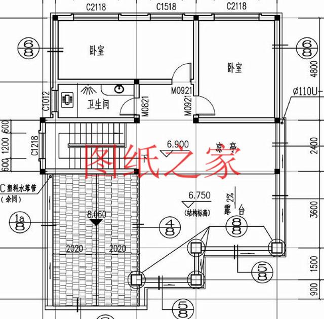 多臥室的三層別墅設計圖，挑空設計，給您溫馨舒適的享受!
