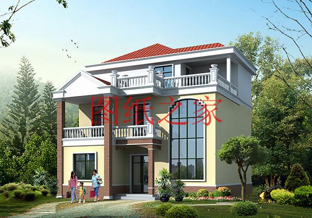 多臥室的三層別墅設計圖，挑空設計，給您溫馨舒適的享受!