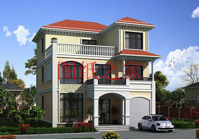 多臥室的三層別墅設計圖，挑空設計，給您溫馨舒適的享受!