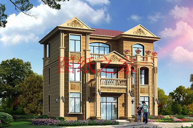 多臥室的三層別墅設計圖，挑空設計，給您溫馨舒適的享受!