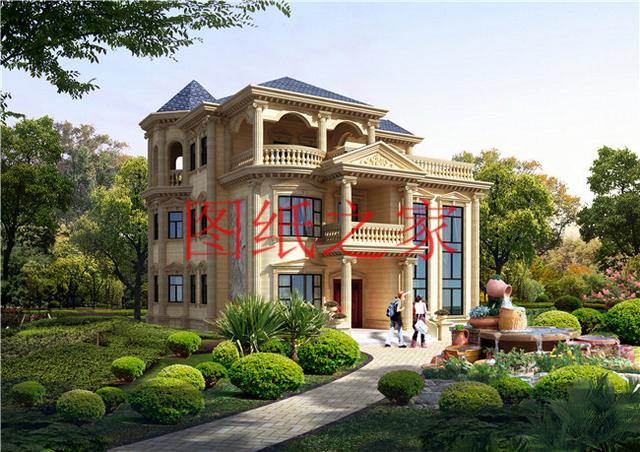 美觀大氣的三層別墅設(shè)計圖，設(shè)計新穎獨特，您理想的選擇！