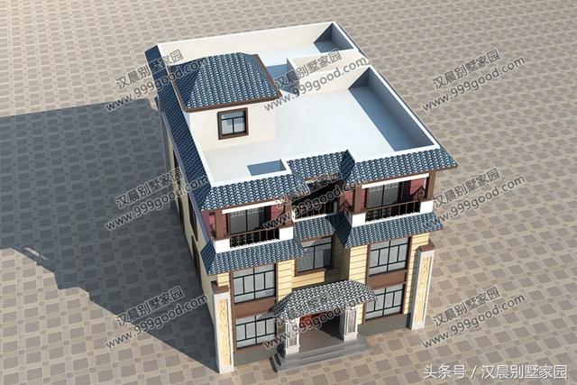 新中式別墅設計圖，古樸與現代并存，新穎霸氣！