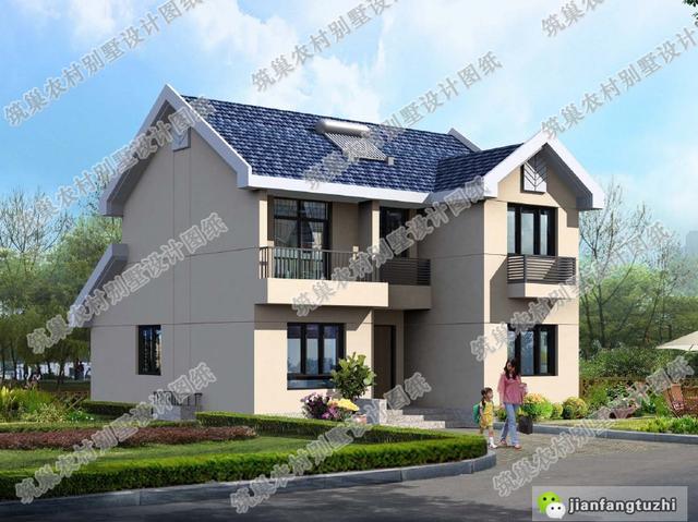 4款造價低，占地小，別墅設計圖（含建筑結構水電圖）