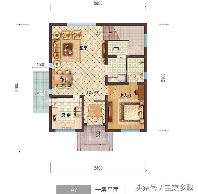 農村自建房占地100平米，滿足您的各種需求