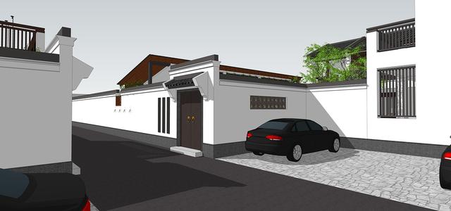 新中式民俗別墅設計圖，可用于民宿，也可商用。