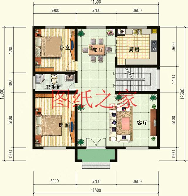 25萬占地150平的二層別墅設(shè)計(jì)圖，簡單大氣造價(jià)低。