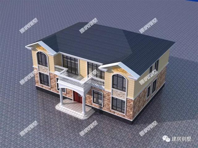 大堂屋的雙拼別墅設計圖，只要不到20萬，圓您別墅夢！