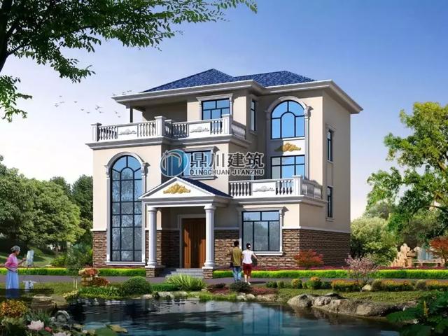 三層復式別墅設計圖，挑空客廳設計+堂屋，低調而不奢華