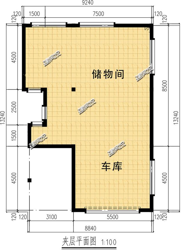 小占地別墅設計圖，外觀時尚新潮，還有地下車庫哦！