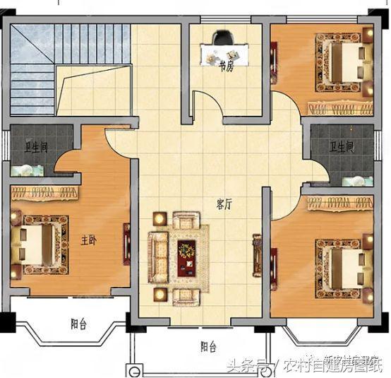 3套經(jīng)典別墅設(shè)計(jì)圖，多間臥室?guī)Э净鸱亢蜁衽_(tái)，造價(jià)只要25萬(wàn)