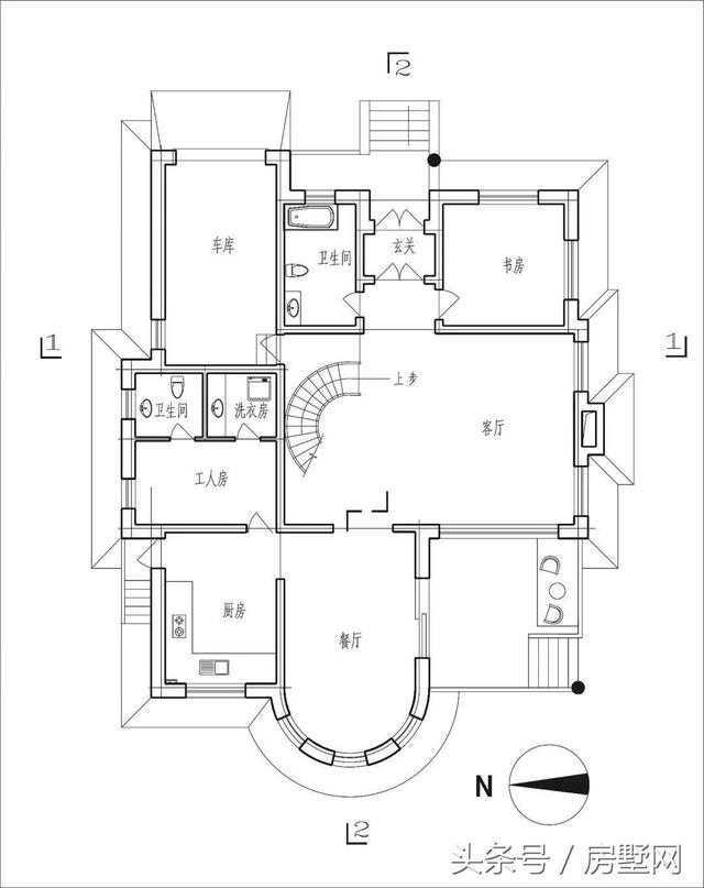 北方雪景別墅設計圖，猶如置身童話世界，非常夢幻！