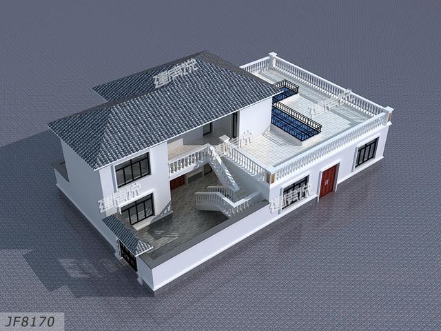 30幾萬建大露臺帶庭院的別墅設計圖，現在入手為時不晚。