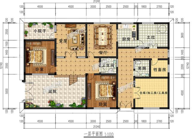 30幾萬建大露臺帶庭院的別墅設計圖，現在入手為時不晚。
