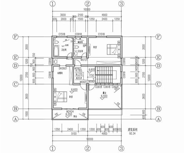 雙車庫三層別墅設計圖， 時尚外觀，經濟實用，戶型合理。