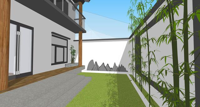 新中式別墅設計圖，三層鄉村復古別墅。