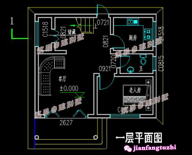 簡約舒適二層平屋頂別墅設計圖，造型簡約不繁瑣，提高生活品味。
