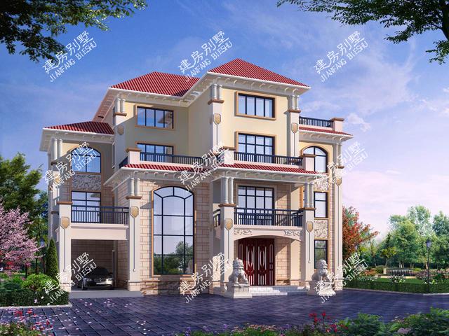 四層別墅設計圖，帶車庫，挑空設計，給您品質生活！