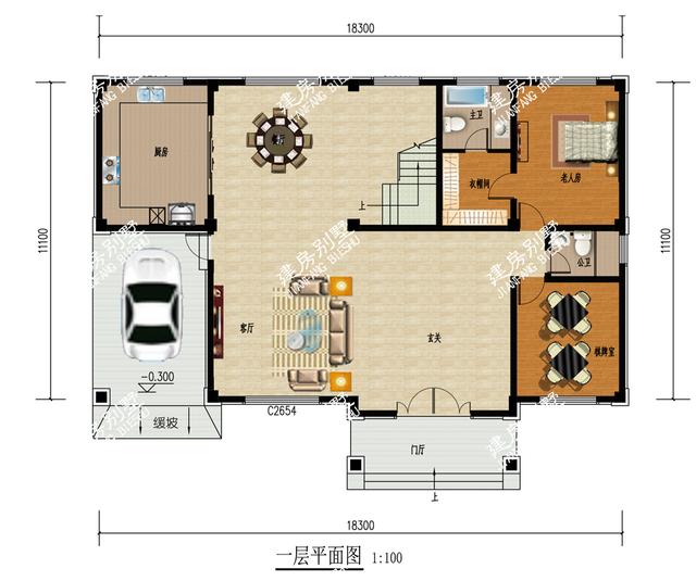 四層別墅設計圖，帶車庫，挑空設計，給您品質生活！