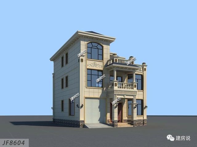 三層帶車庫的別墅設計圖，造價30W，享受優質生活！