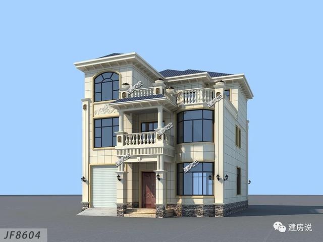 三層帶車庫的別墅設計圖，造價30W，享受優質生活！