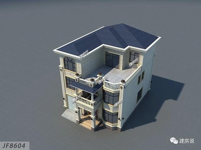 三層帶車庫的別墅設計圖，造價30W，享受優質生活！