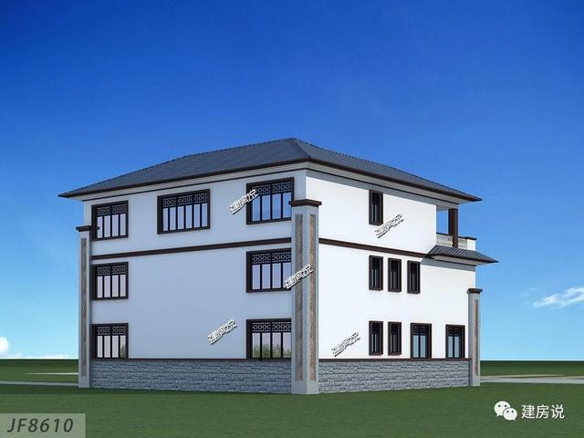 新型中式別墅設計圖，室內布局超贊，外觀獨特亮眼。