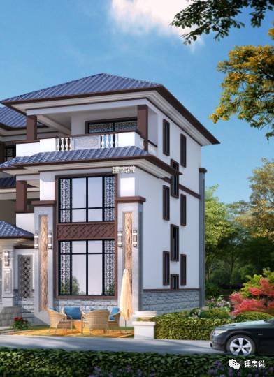 新型中式別墅設計圖，室內布局超贊，外觀獨特亮眼。