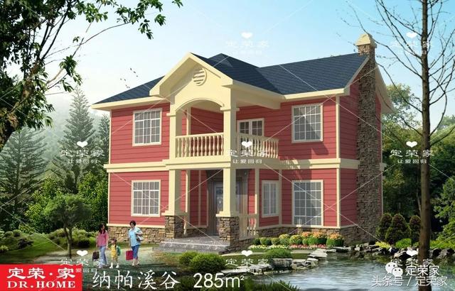 二層別墅設計圖，五室三廳四衛，摒棄了繁瑣和奢華。