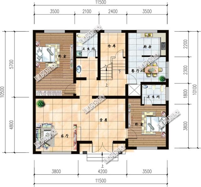 3棟開間11.5m農村自建房，不求其他只求家人在側。