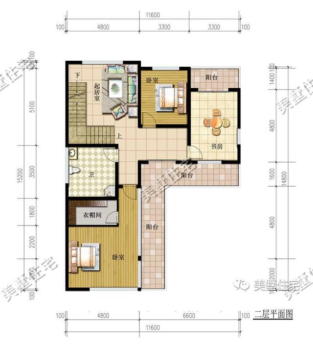 兩層別墅設(shè)計(jì)圖，老人房+玻璃屋頂，主體28W搞定！