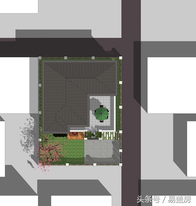 北京43萬歐式別墅設(shè)計圖，景觀院墻超大露臺，引得鄉(xiāng)親參觀！