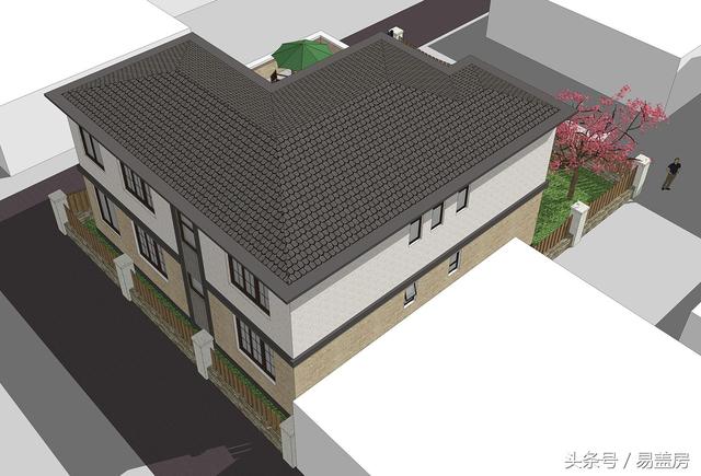 北京43萬歐式別墅設(shè)計圖，景觀院墻超大露臺，引得鄉(xiāng)親參觀！