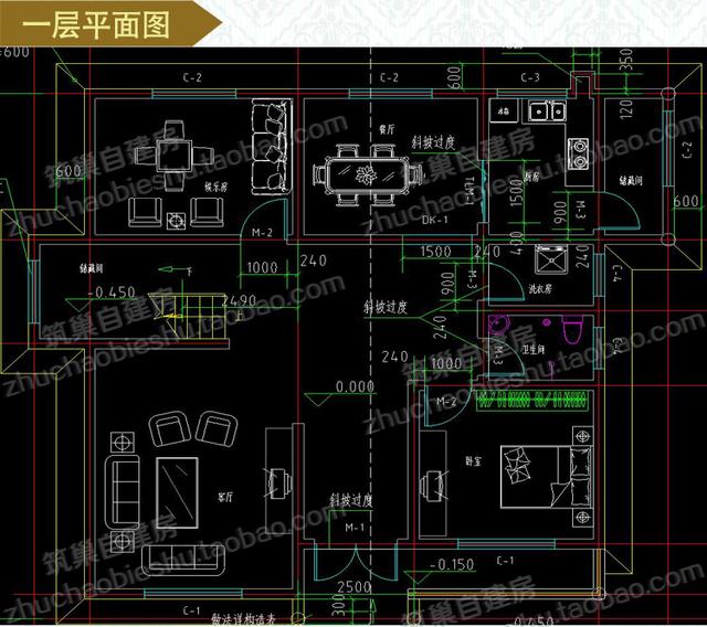 5款帶觀景涼亭三層別墅設計圖，造價40W以內。值得參考。