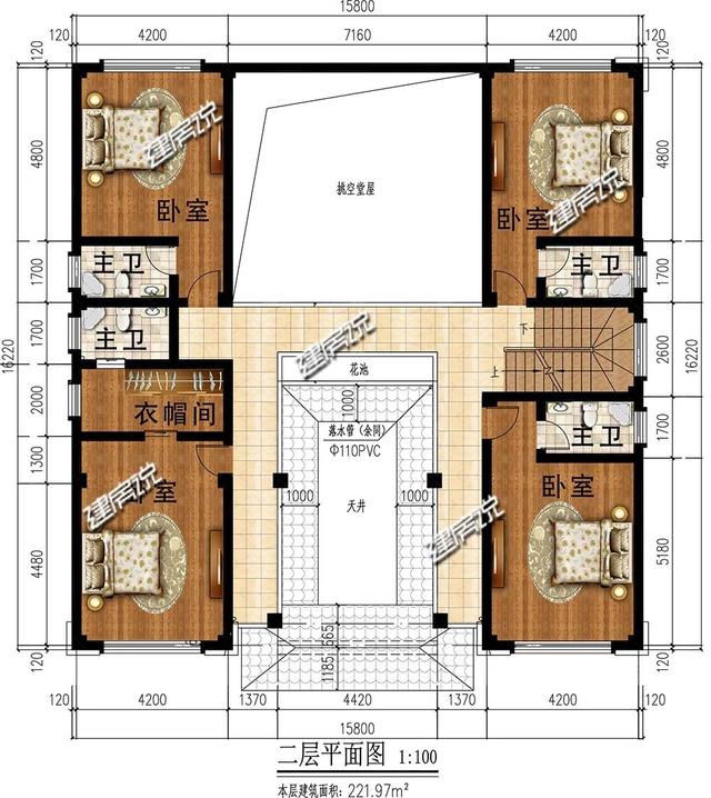 新中式別墅設計圖，彰顯家業，愿您人丁興旺！